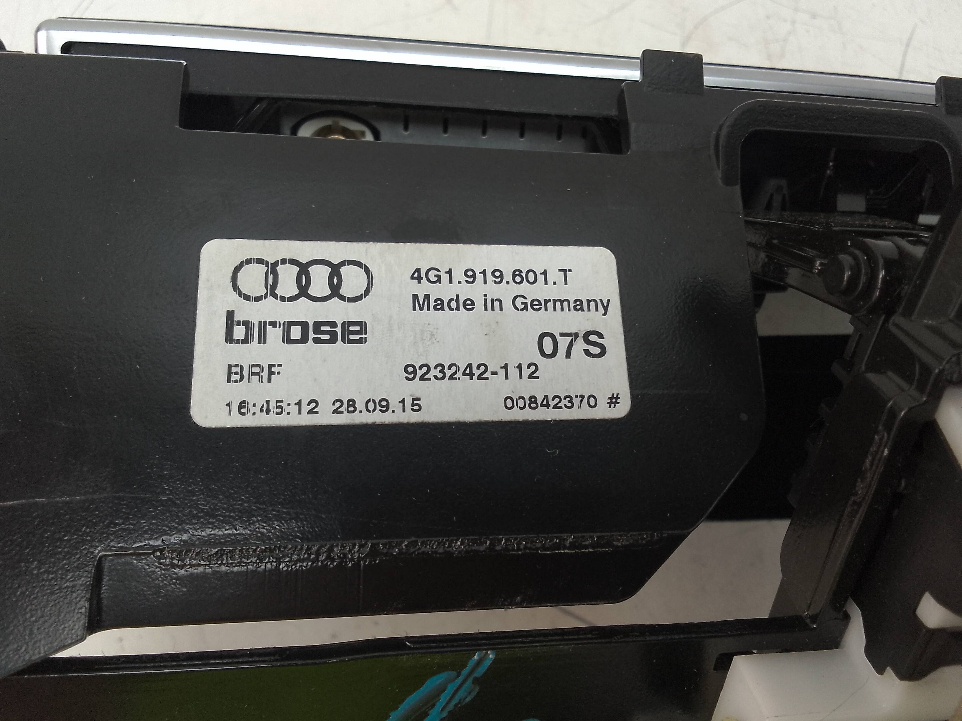 Pantalla multifuncion audi a6 berlina (4gc)(09.2014->)