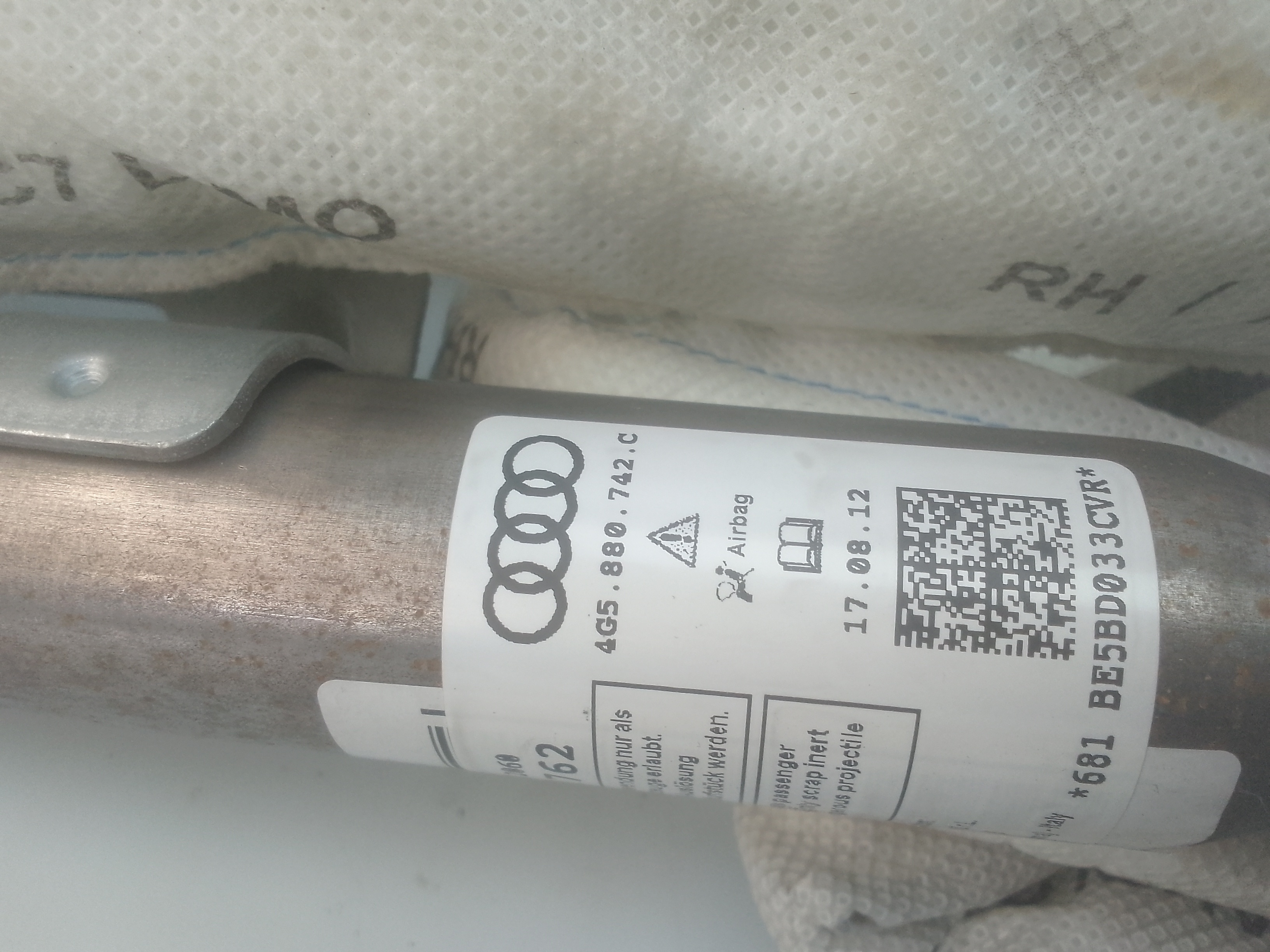 Airbag cortina delantero derecho audi a6 berlina (4gc)(09.2014->)